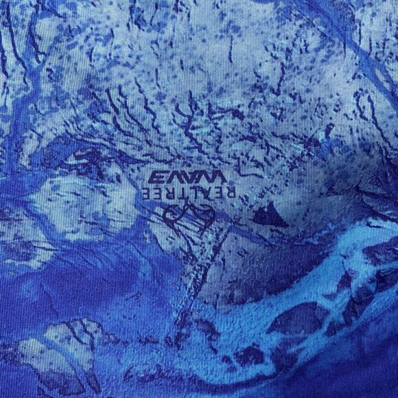 Realtree Shirt Blue Camo Performance Breathable Fishing Long Sleeve Size Large - Picture 5 of 7